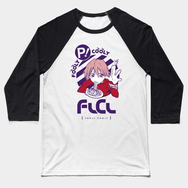 FLCL Haruko Haruhana Baseball T-Shirt by paisdelasmaquinas